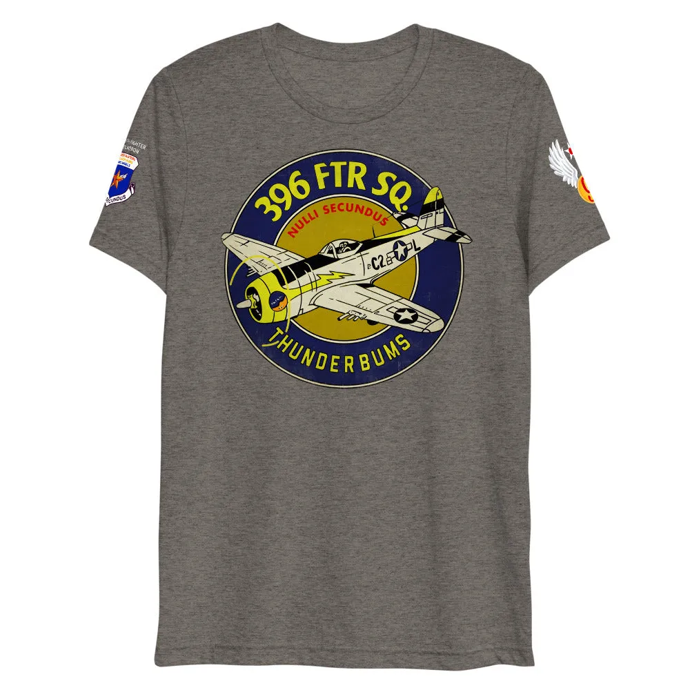 396th Fighter Squadron Thunderbums WWII Deluxe Tri-blend T-Shirt