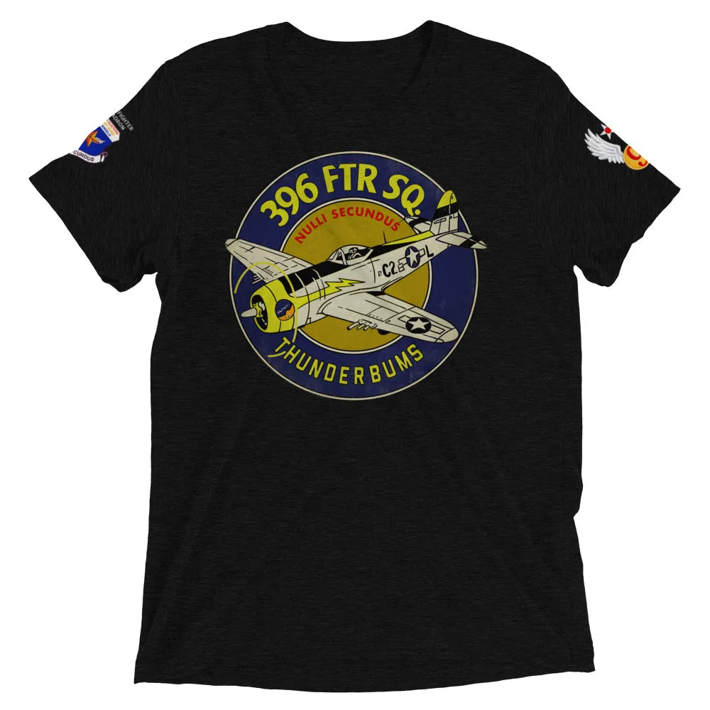 396th Fighter Squadron Thunderbums WWII Deluxe Tri-blend T-Shirt