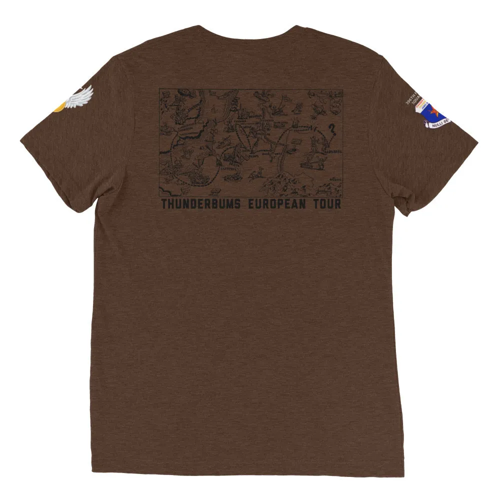 396th Fighter Squadron Thunderbums WWII Deluxe Tri-blend T-Shirt