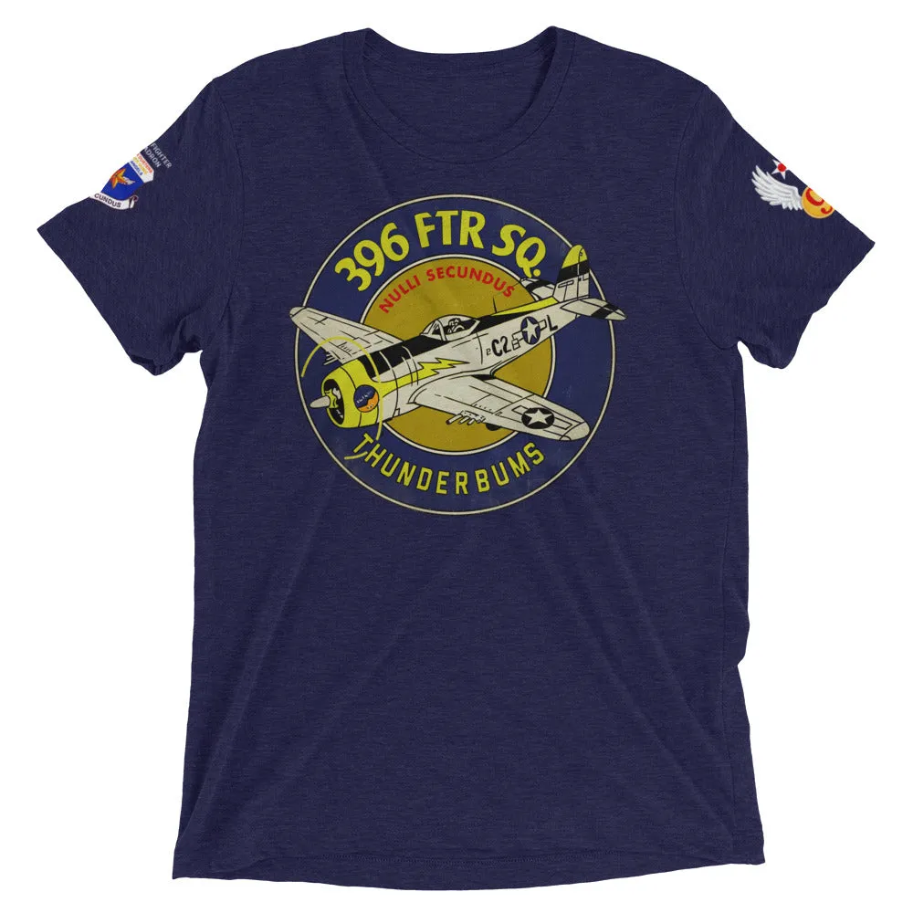 396th Fighter Squadron Thunderbums WWII Deluxe Tri-blend T-Shirt