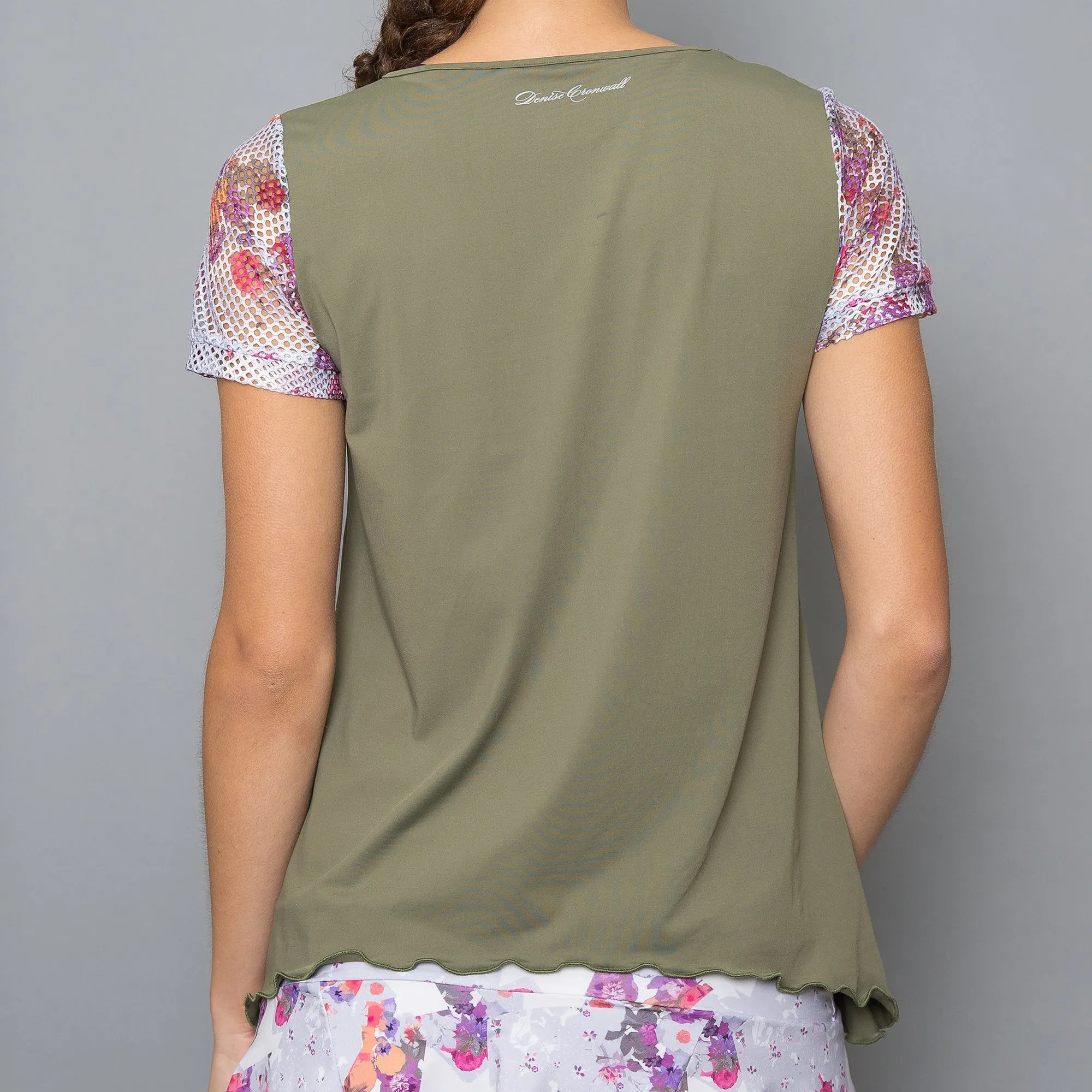 Army of Lovers Cap-Sleeve Top (green)