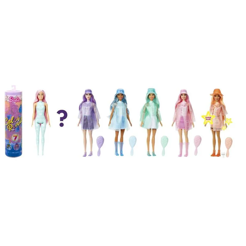 Barbie Colour Reveal Doll Rain Or Shine Surprises