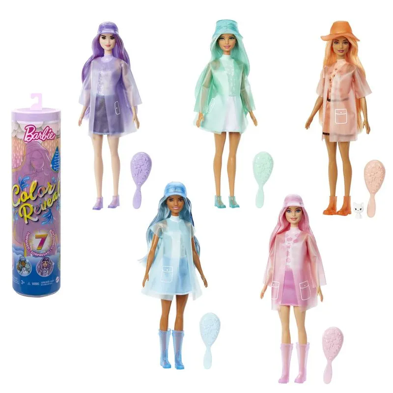 Barbie Colour Reveal Doll Rain Or Shine Surprises