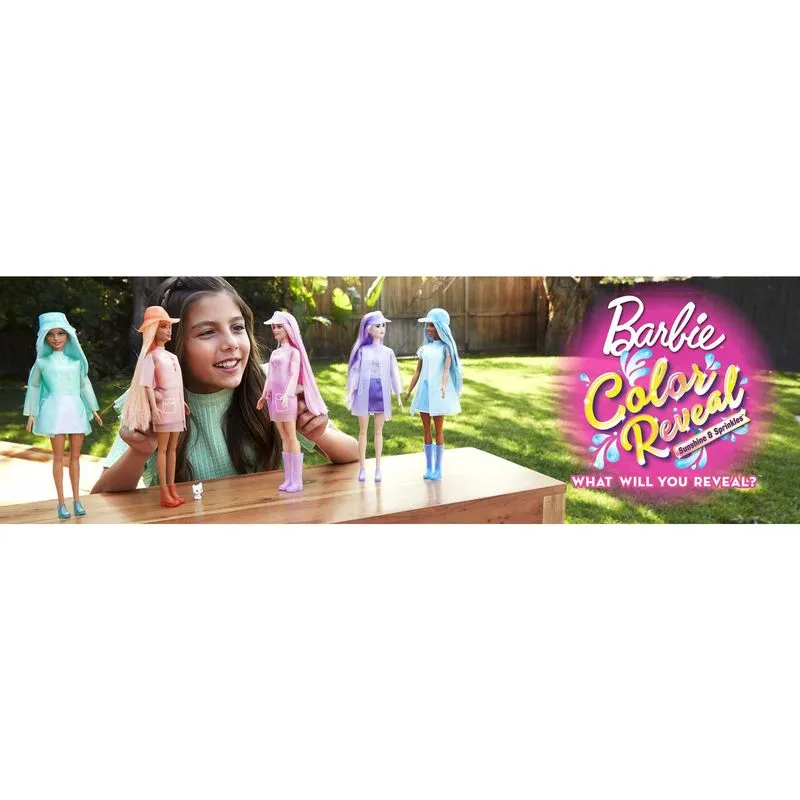 Barbie Colour Reveal Doll Rain Or Shine Surprises