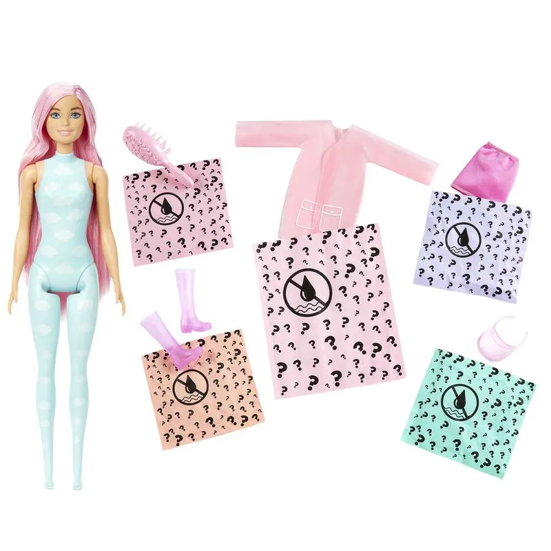 Barbie Colour Reveal Doll Rain Or Shine Surprises