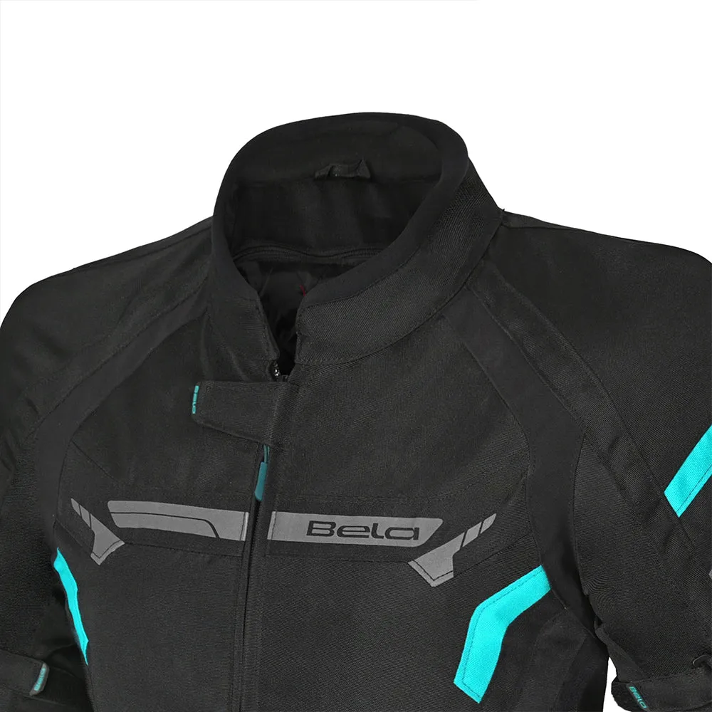 BELA - Highland Lady Motorcycle Jacket - Black Turquoise