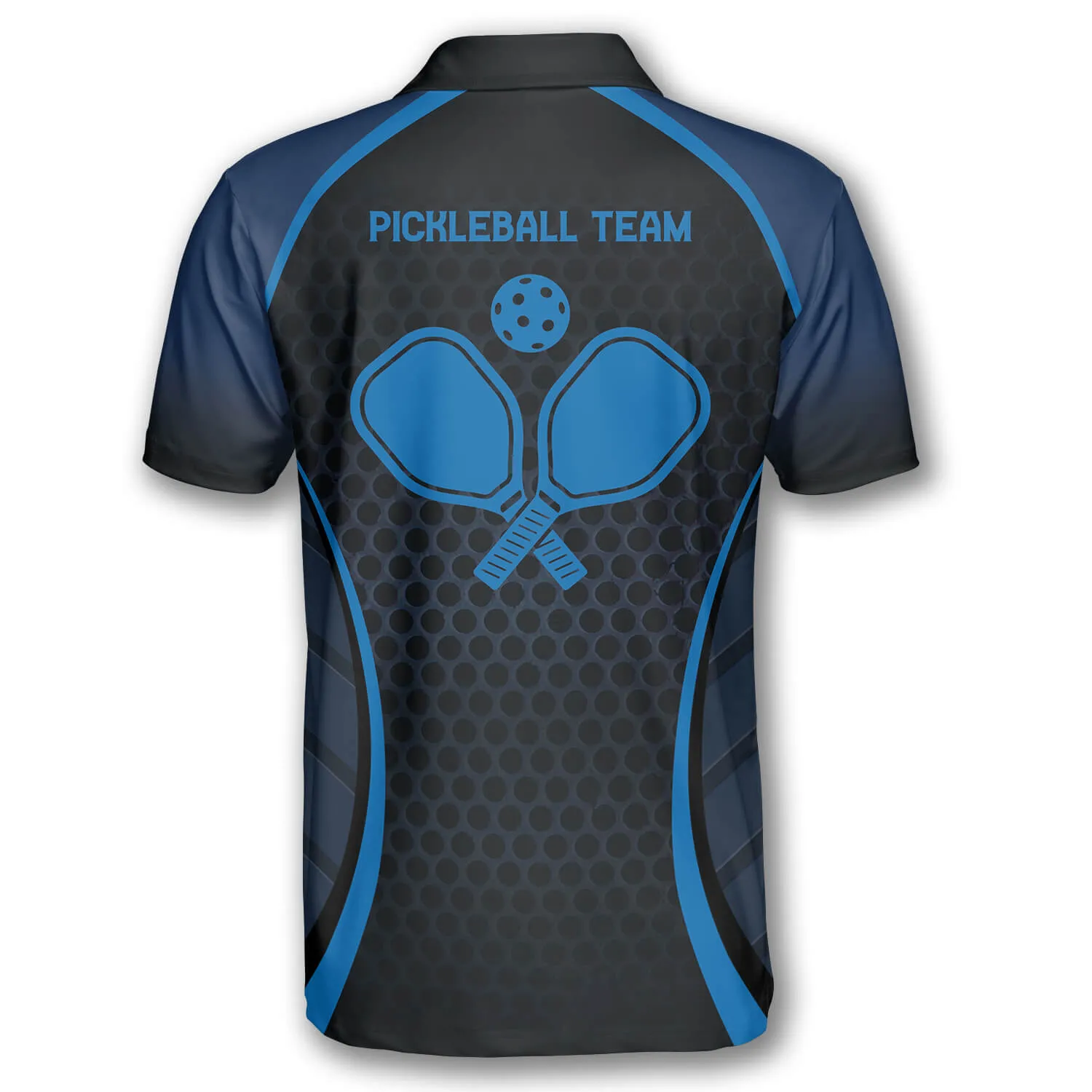 Blue Honeycomb Custom Pickleball Shirts for Men