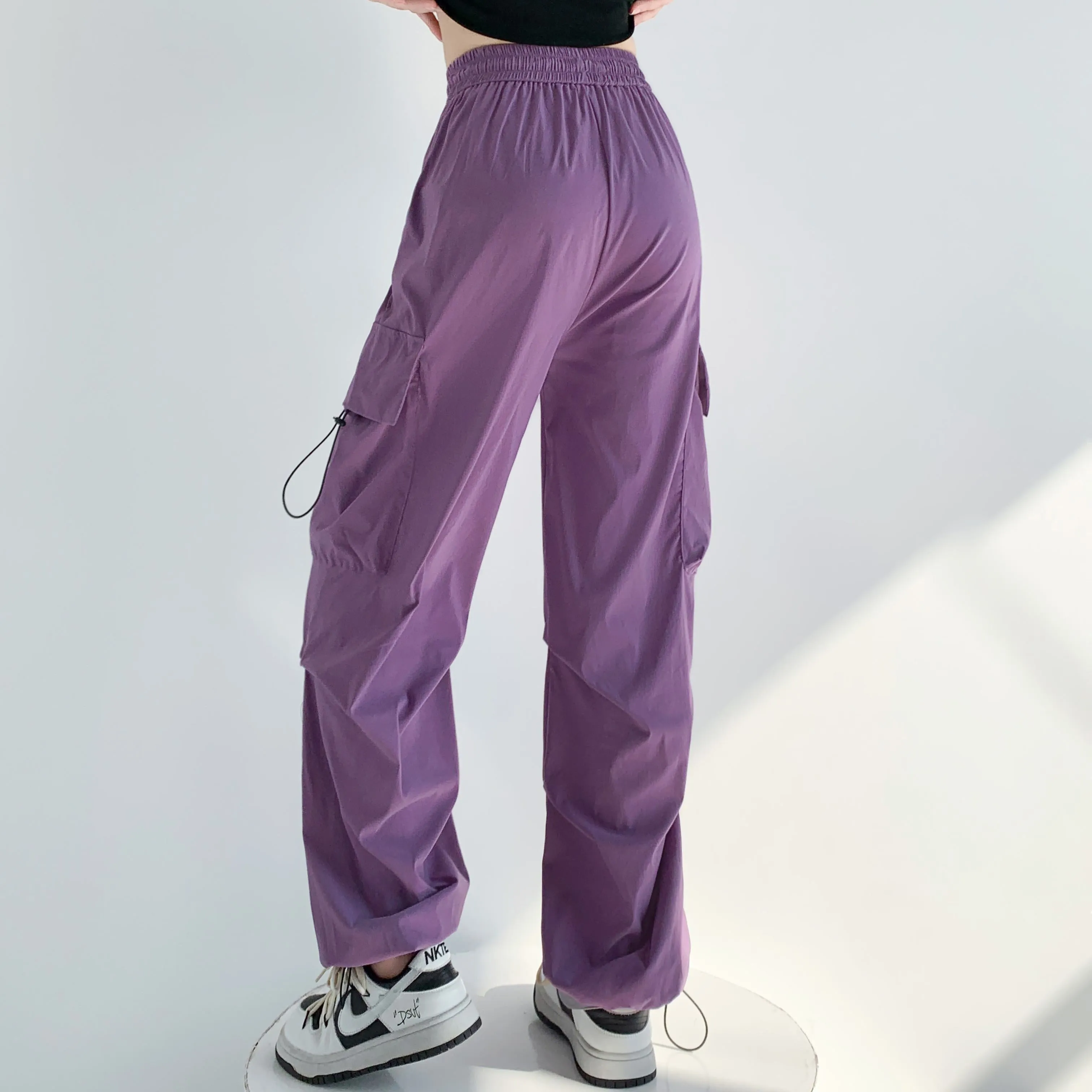 Breathable Quick-Drying Thin High-Waisted Draping Harem Pants