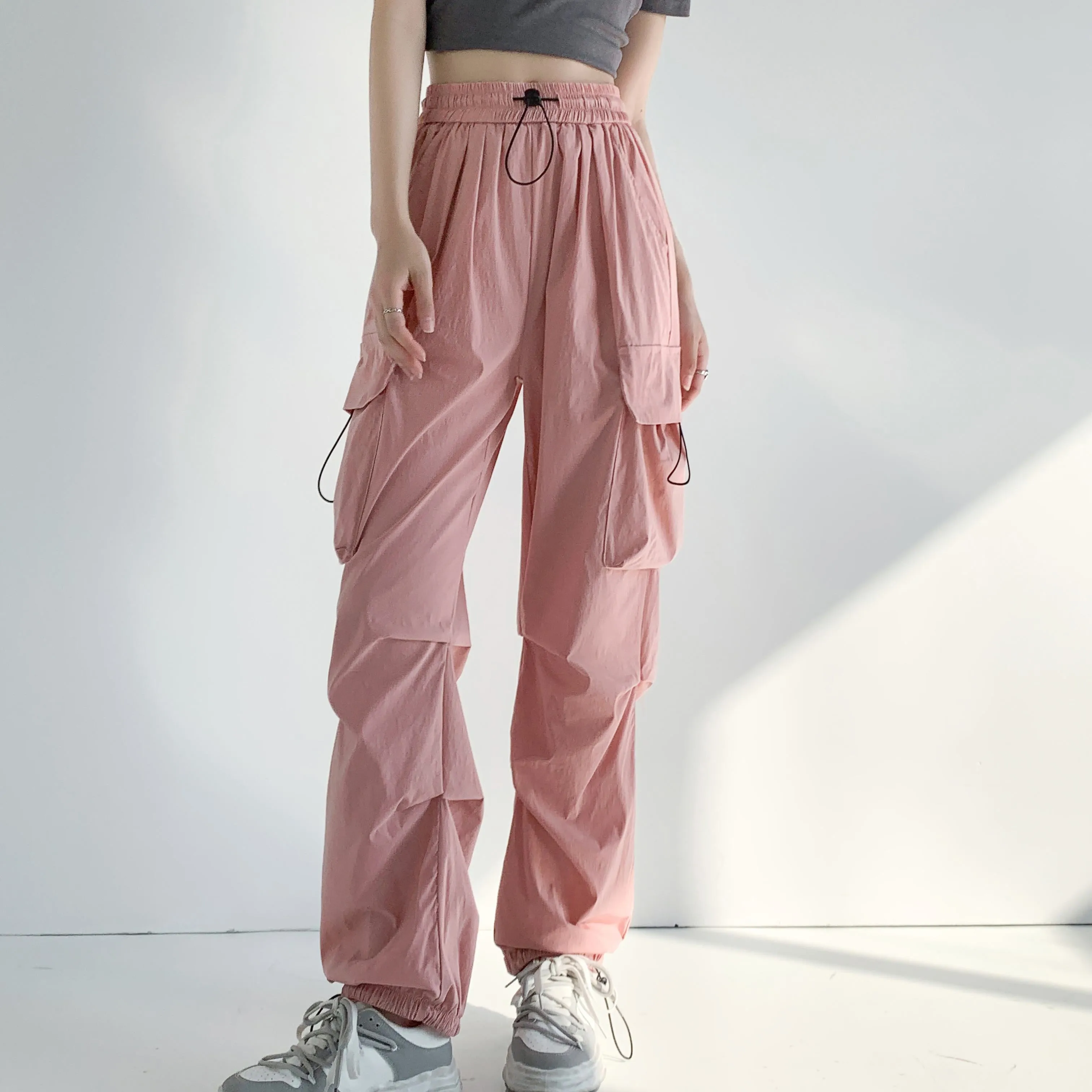 Breathable Quick-Drying Thin High-Waisted Draping Harem Pants