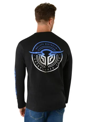 Bullzye Mens Crossroads L/S Tee