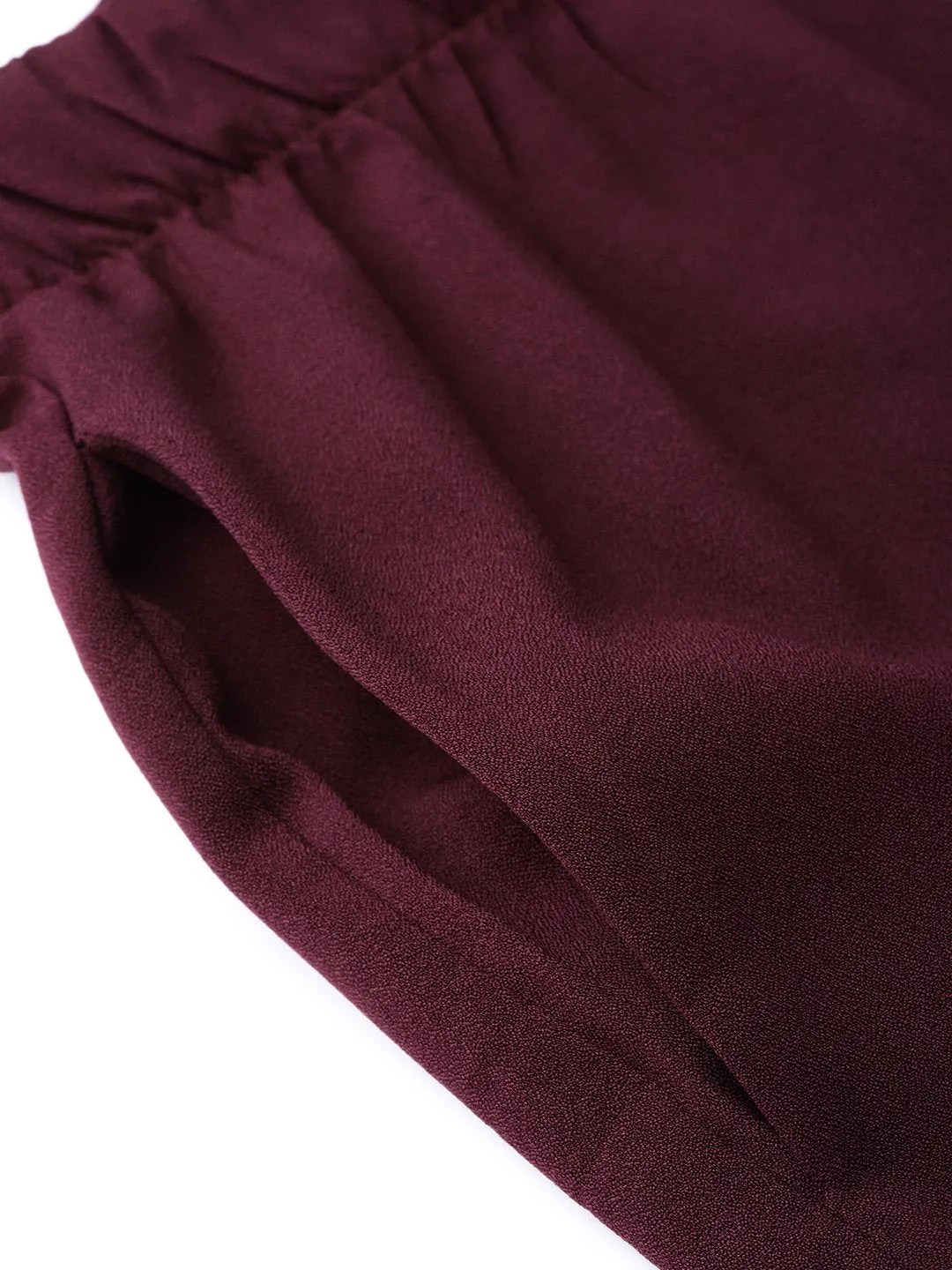 Burgundy Palazzo Pants