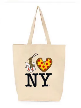 Canvas Tote | Lo Mein Pizza NY Tote | PiccoliNY