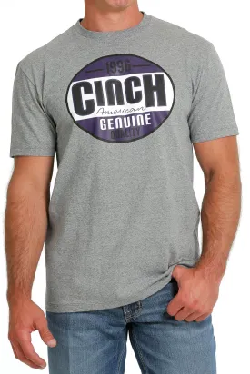 Cinch Mens American Genuine Quality Tee - Grey - MTT1690590