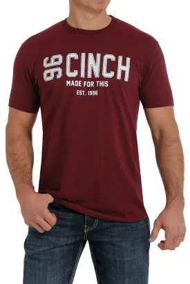 Cinch Mens Crew Neck Logo T Shirt - MTT1690467