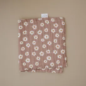 Cotton Muslin Burp Cloth, Daisy Dream