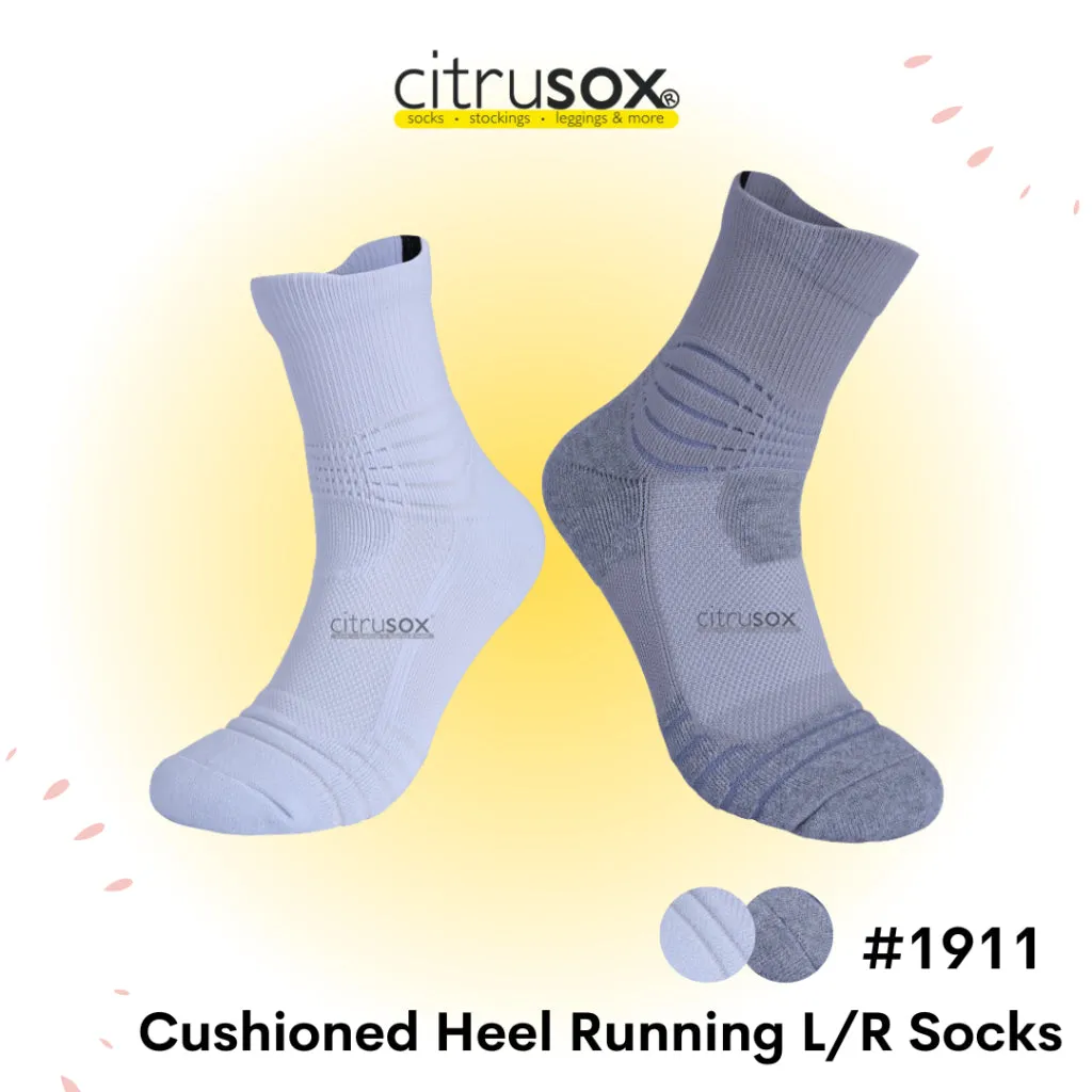 Cushioned Heel Running Performance Left-Right Socks