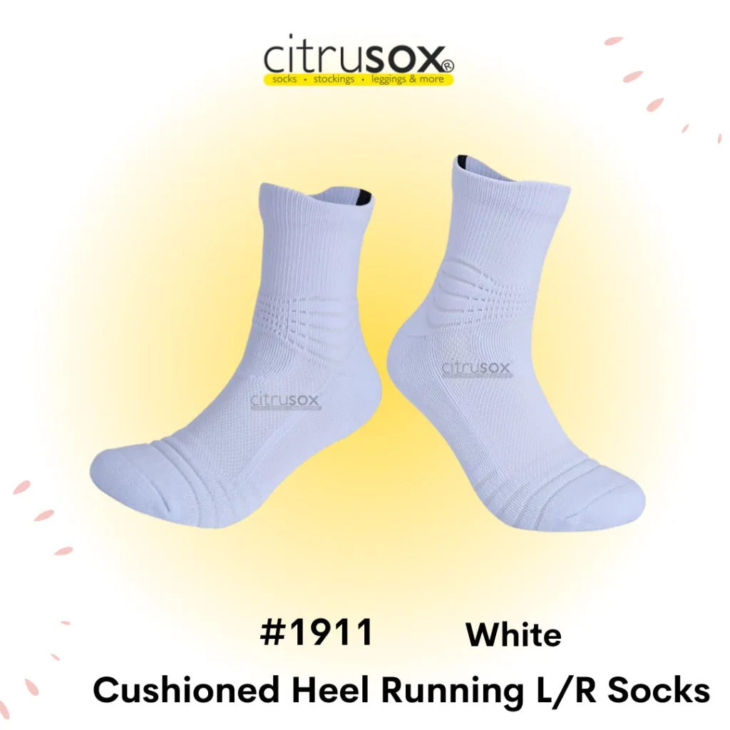 Cushioned Heel Running Performance Left-Right Socks