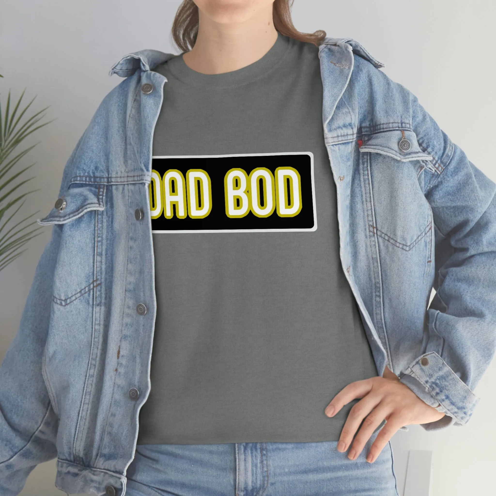 Dad Bod Unisex Heavy Cotton Tee Father Daddy Body Joke fun funny Present Gift