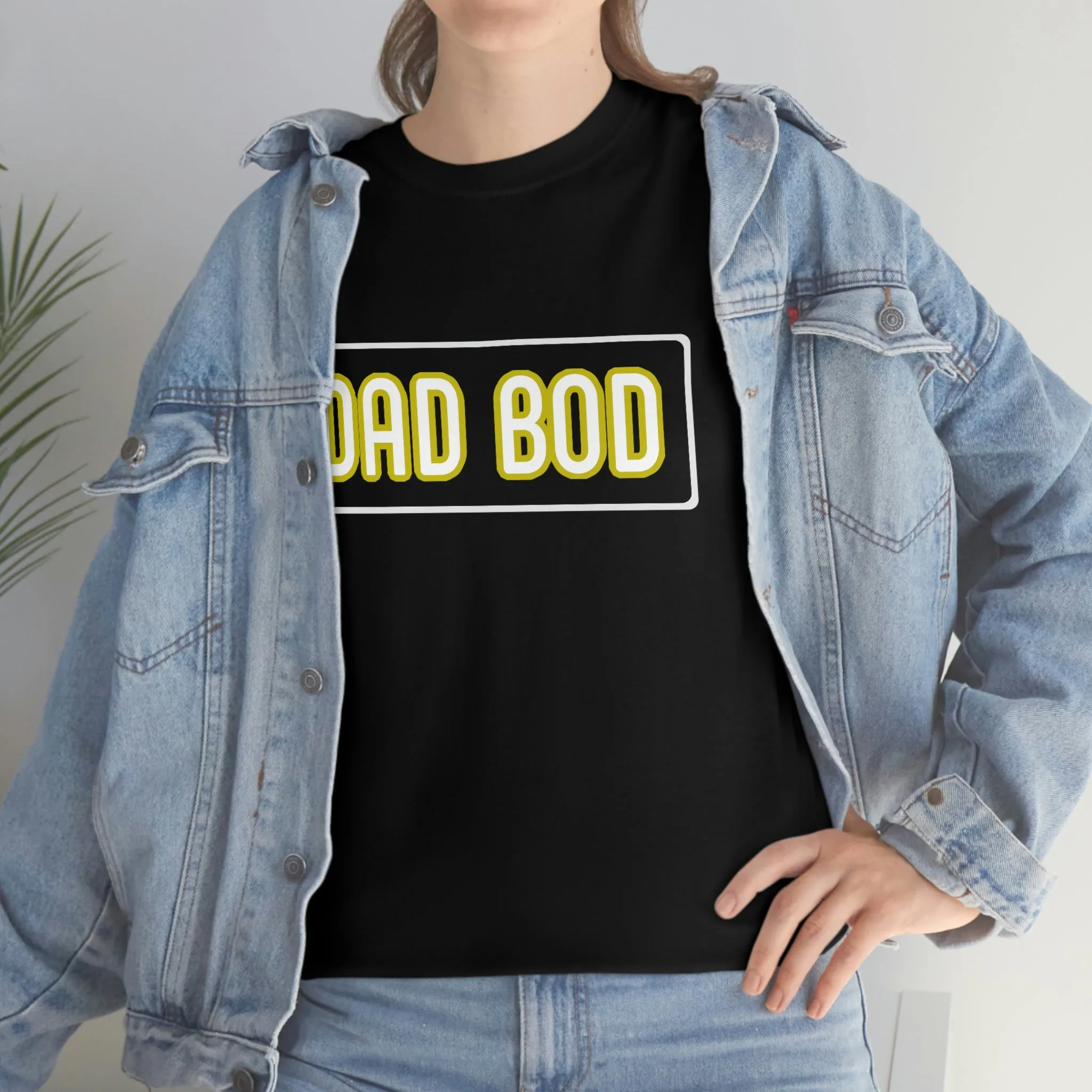 Dad Bod Unisex Heavy Cotton Tee Father Daddy Body Joke fun funny Present Gift