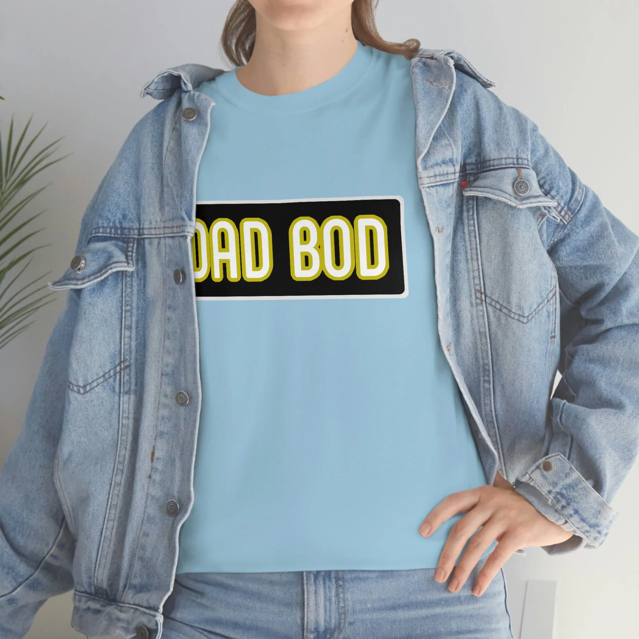 Dad Bod Unisex Heavy Cotton Tee Father Daddy Body Joke fun funny Present Gift