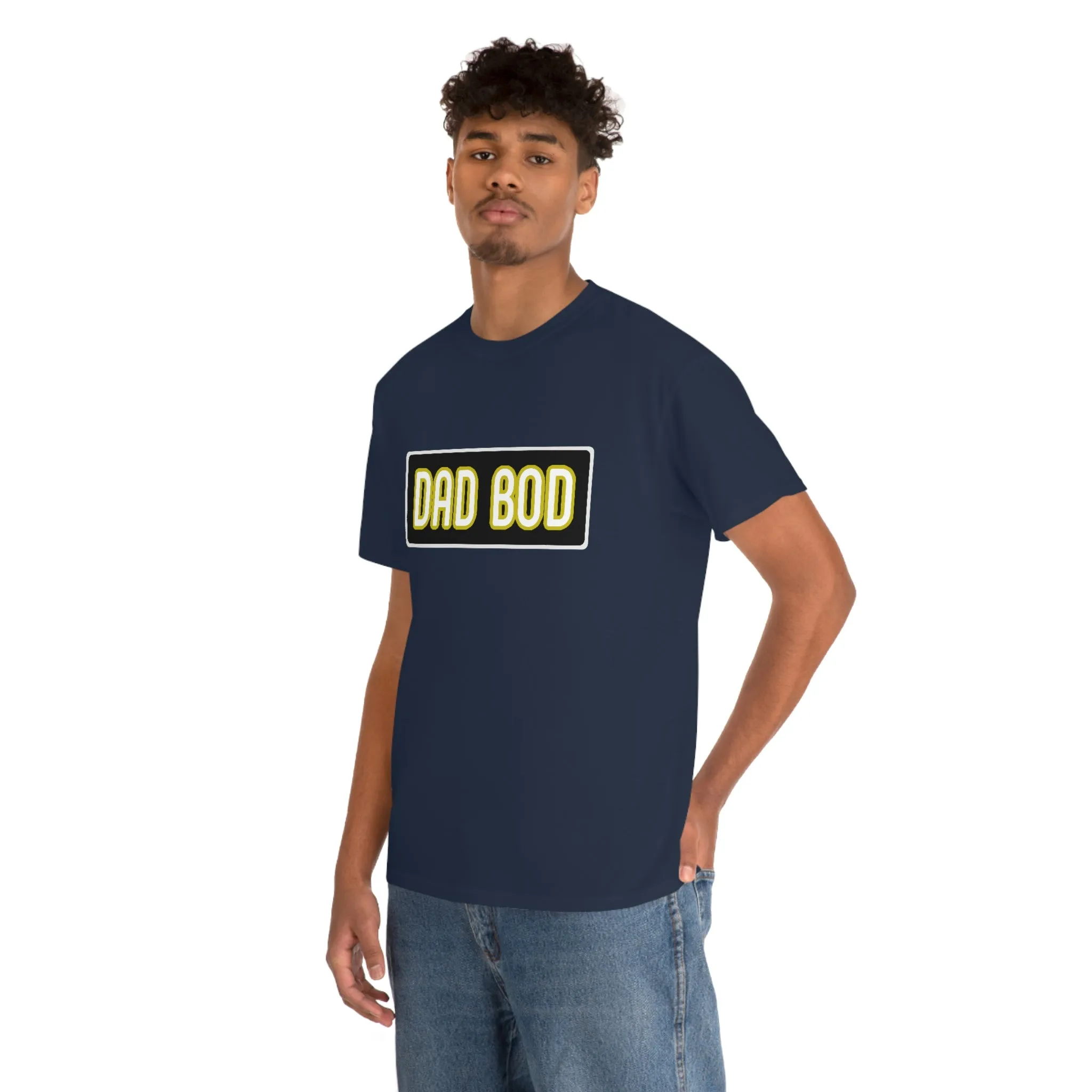 Dad Bod Unisex Heavy Cotton Tee Father Daddy Body Joke fun funny Present Gift