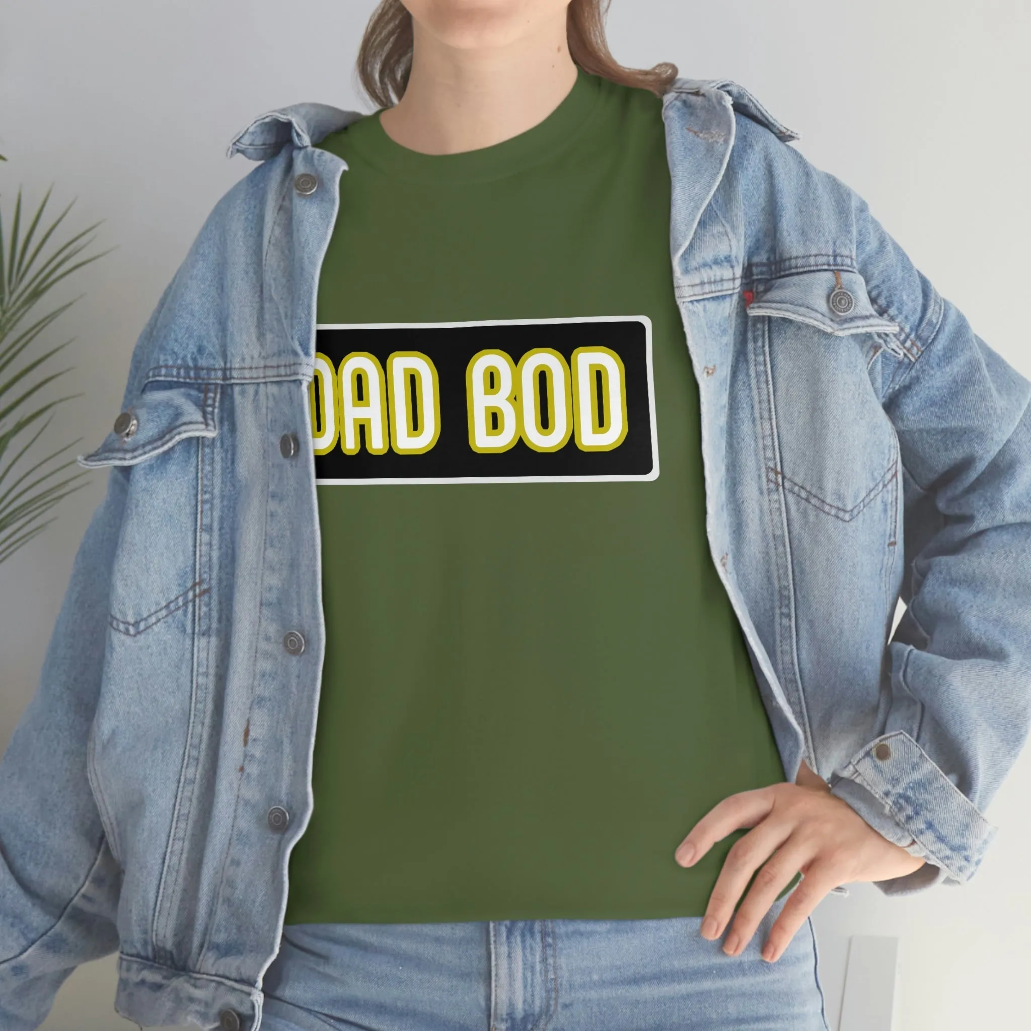 Dad Bod Unisex Heavy Cotton Tee Father Daddy Body Joke fun funny Present Gift