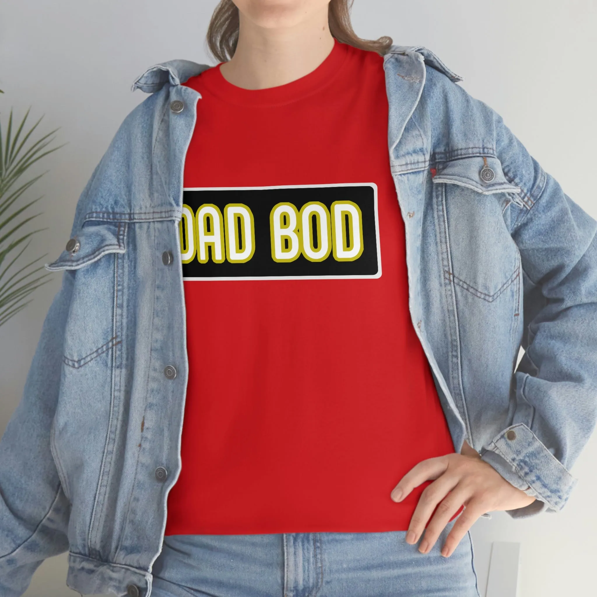 Dad Bod Unisex Heavy Cotton Tee Father Daddy Body Joke fun funny Present Gift