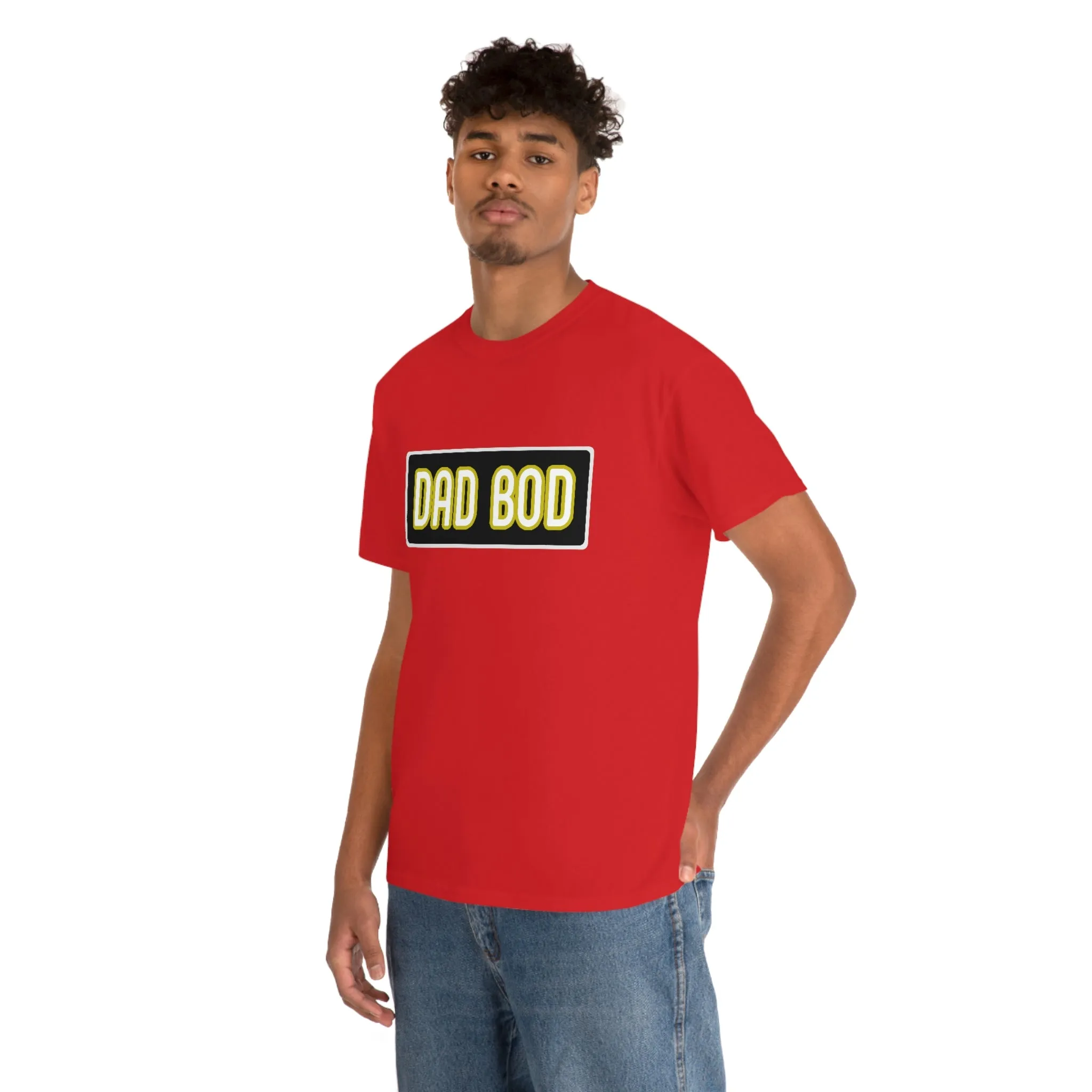 Dad Bod Unisex Heavy Cotton Tee Father Daddy Body Joke fun funny Present Gift