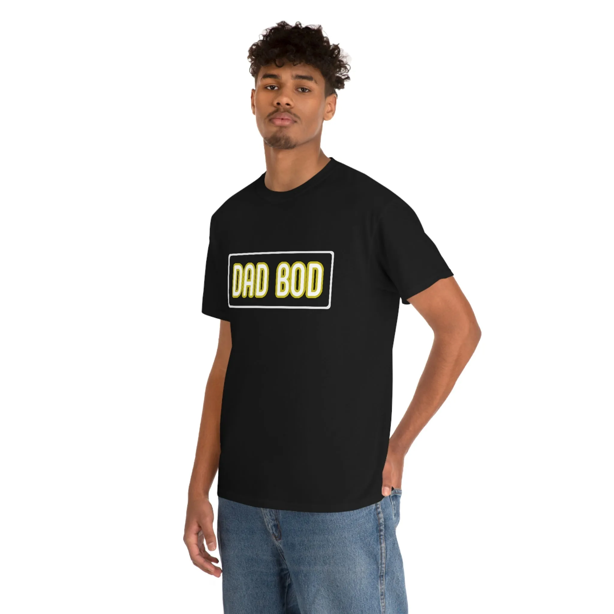 Dad Bod Unisex Heavy Cotton Tee Father Daddy Body Joke fun funny Present Gift