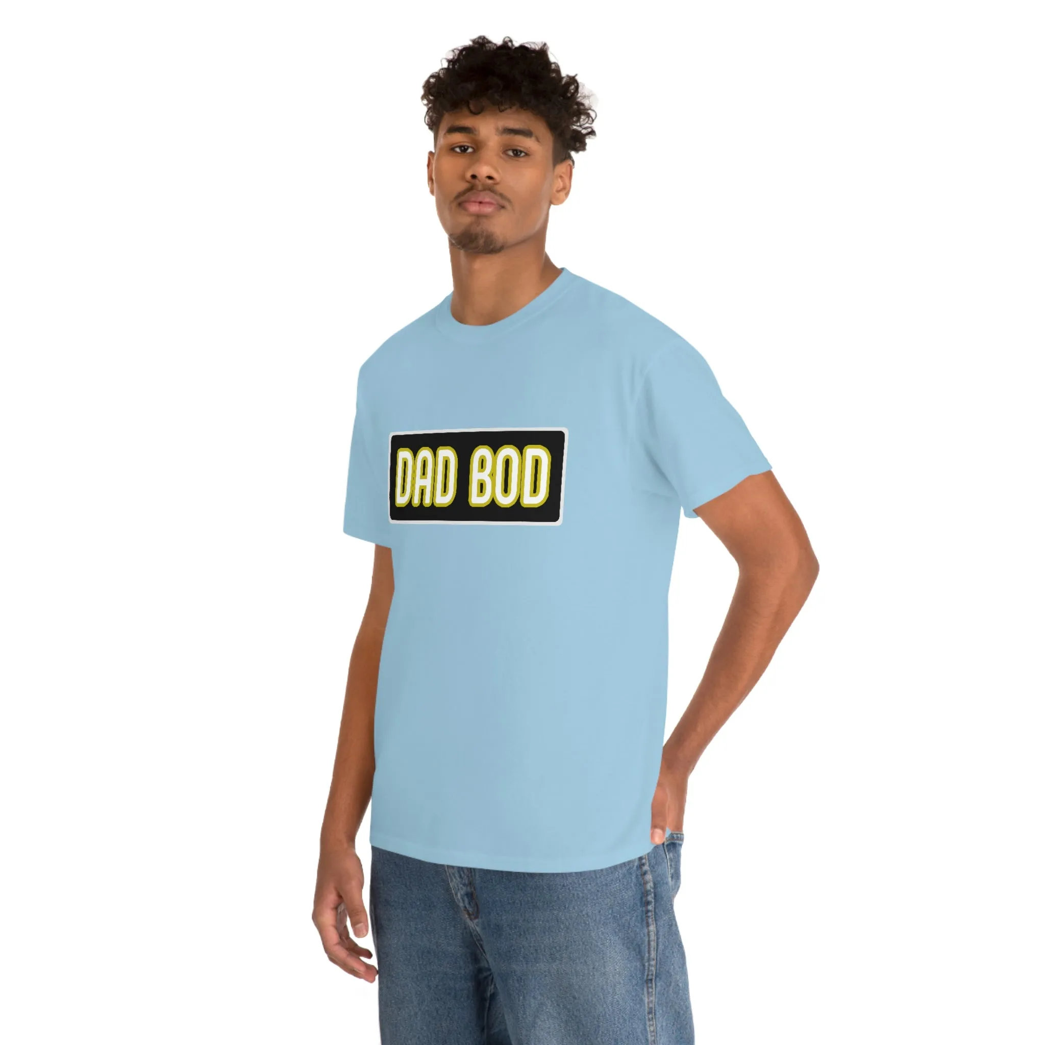 Dad Bod Unisex Heavy Cotton Tee Father Daddy Body Joke fun funny Present Gift