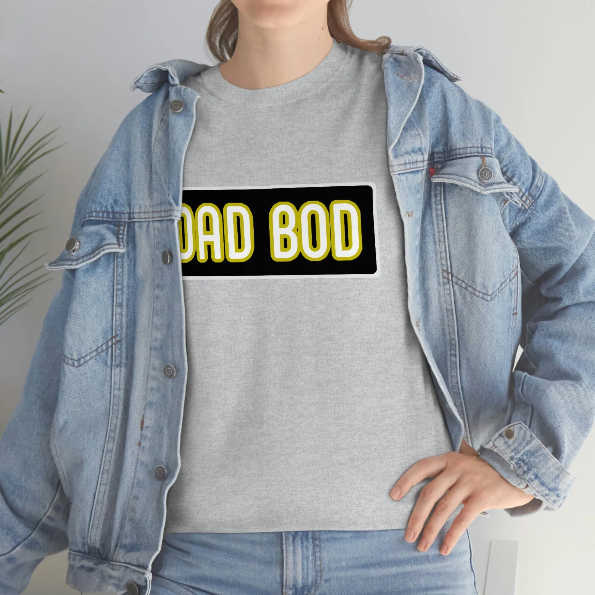 Dad Bod Unisex Heavy Cotton Tee Father Daddy Body Joke fun funny Present Gift