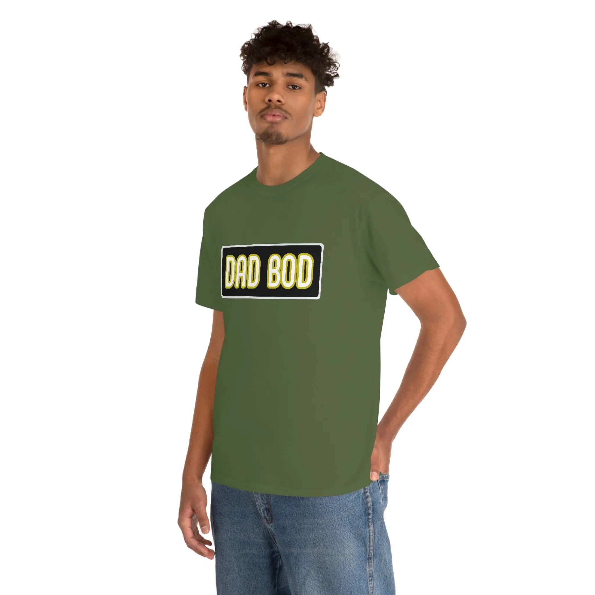 Dad Bod Unisex Heavy Cotton Tee Father Daddy Body Joke fun funny Present Gift