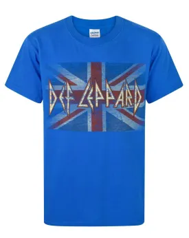 Def Leppard Boys Blue Short Sleeved T-Shirt