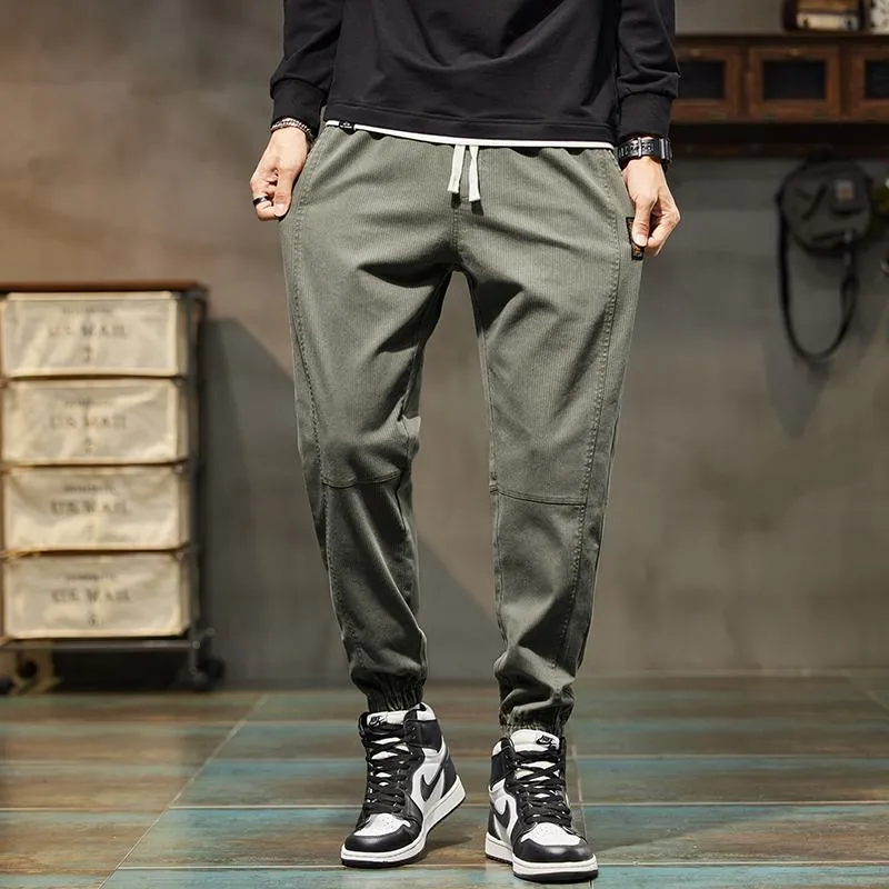 Elasticity Trendy Versatile Tapered Loose Fit Pants