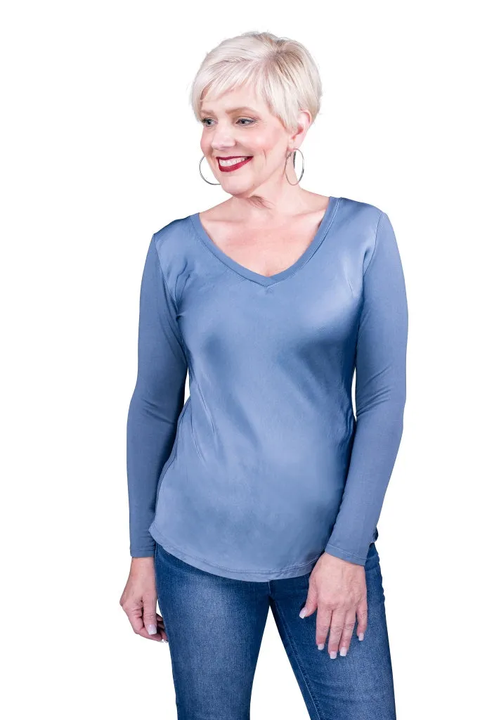 Everly Viscose Sheen Top (BLS137)