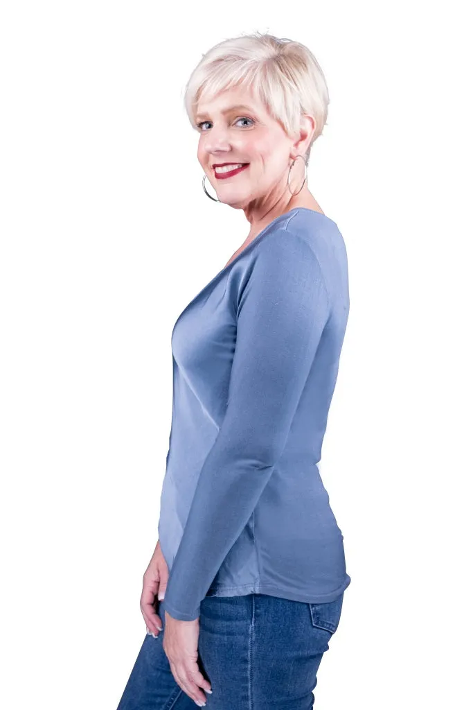 Everly Viscose Sheen Top (BLS137)