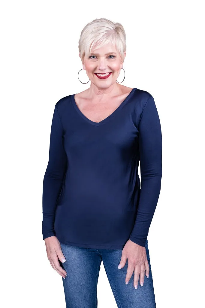 Everly Viscose Sheen Top (BLS137)