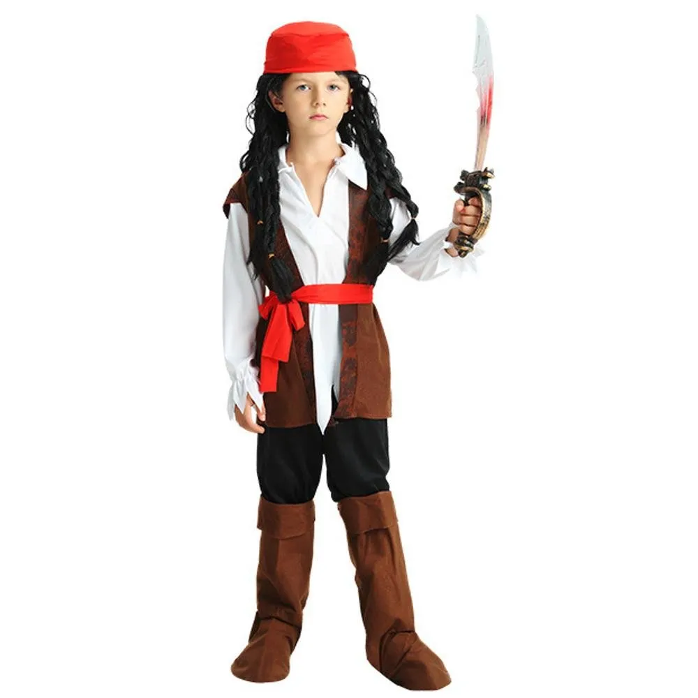 Family Matching Pirate Outfit Cosplay Costume Fancy Dress Halloween