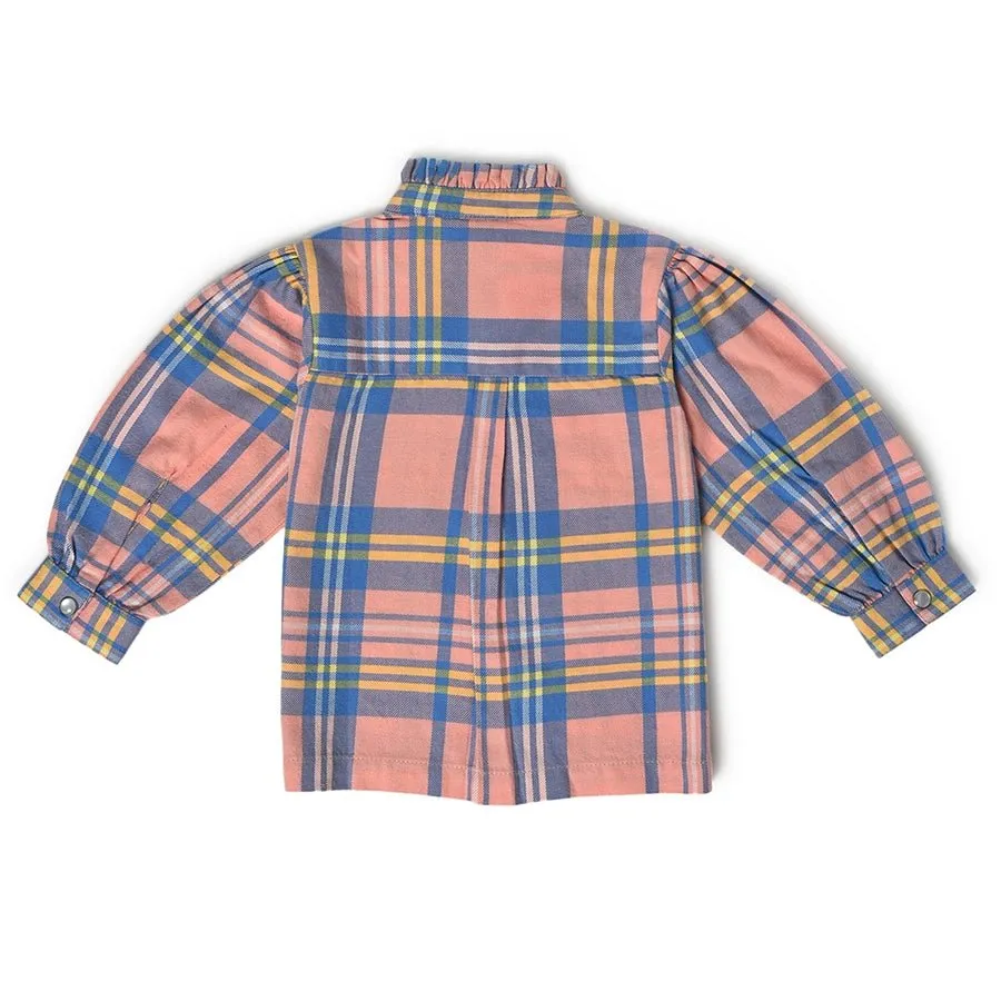 Farm Friends Candlelight Flannel Shirt for Girls