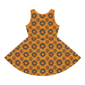 Folk Art Sun Girls' Sleeveless Sundress