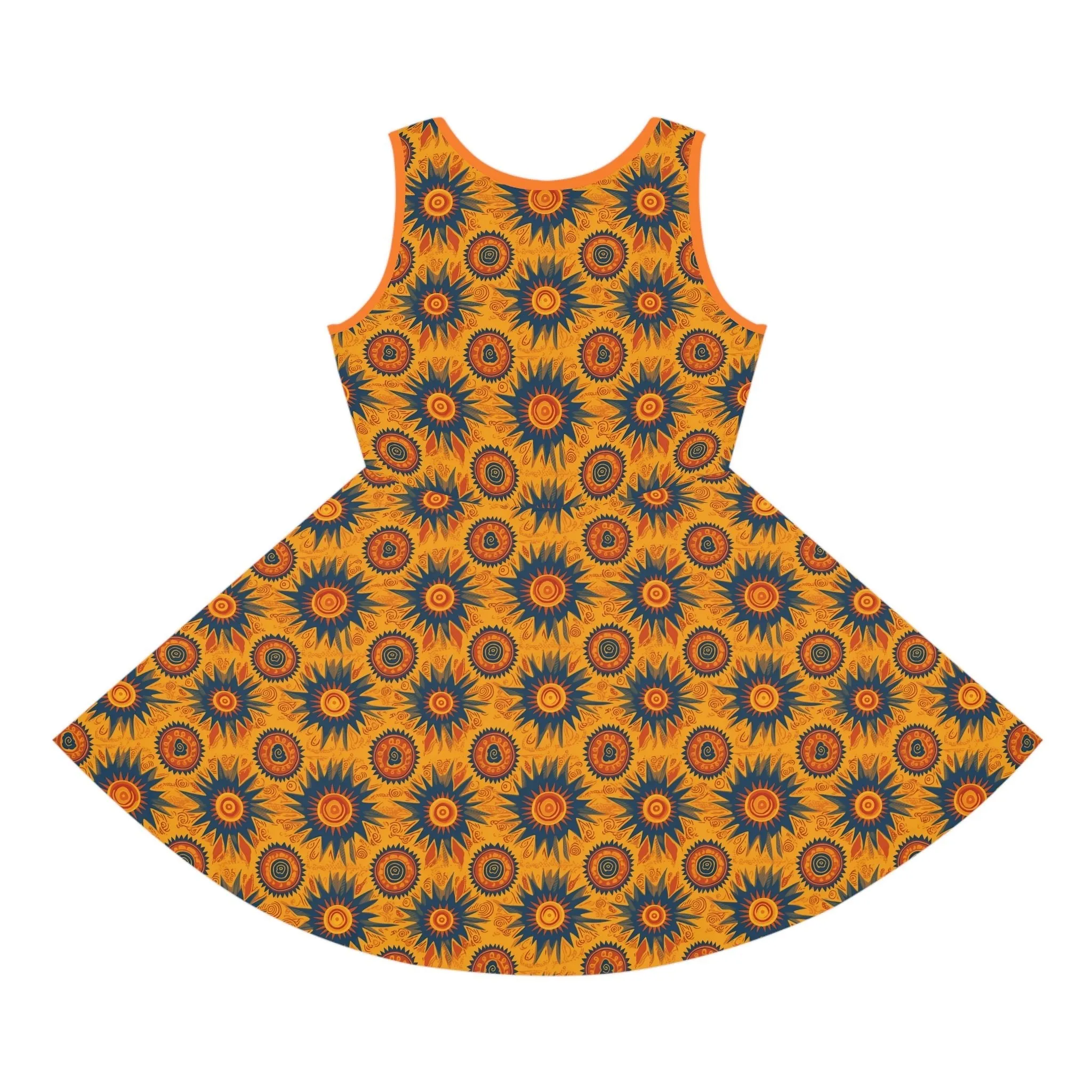 Folk Art Sun Girls' Sleeveless Sundress