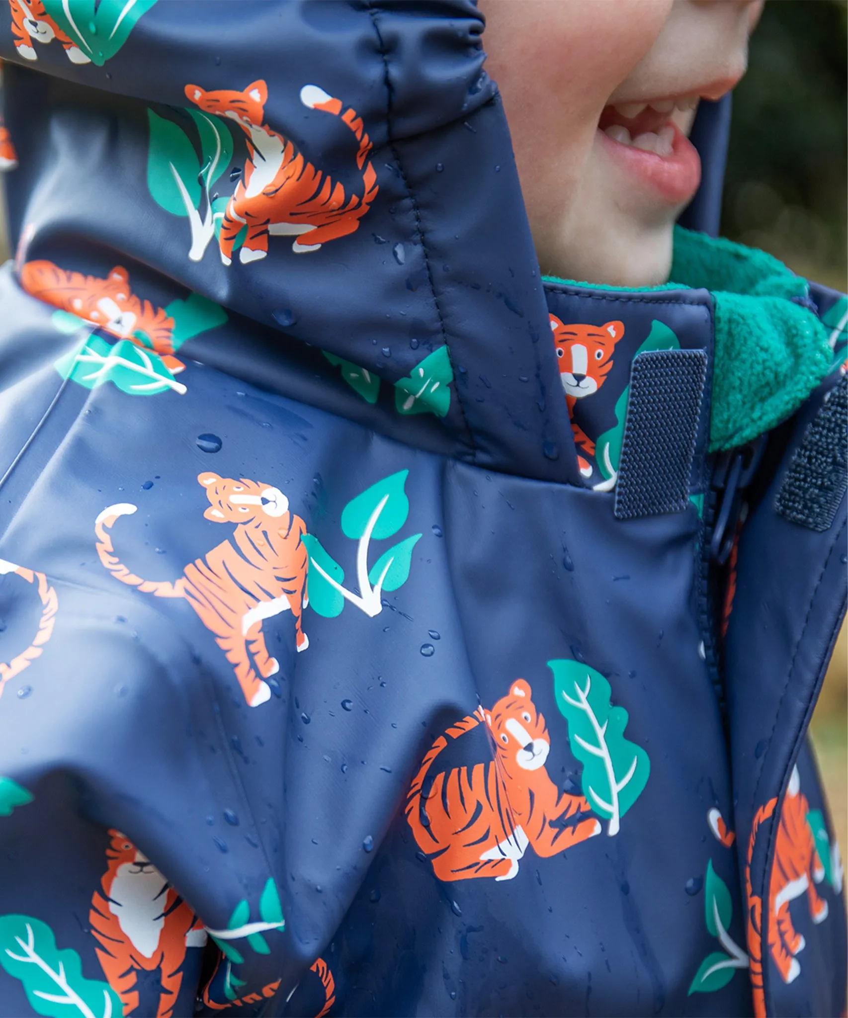 Frugi Puddle Buster Coat - Tiger Time