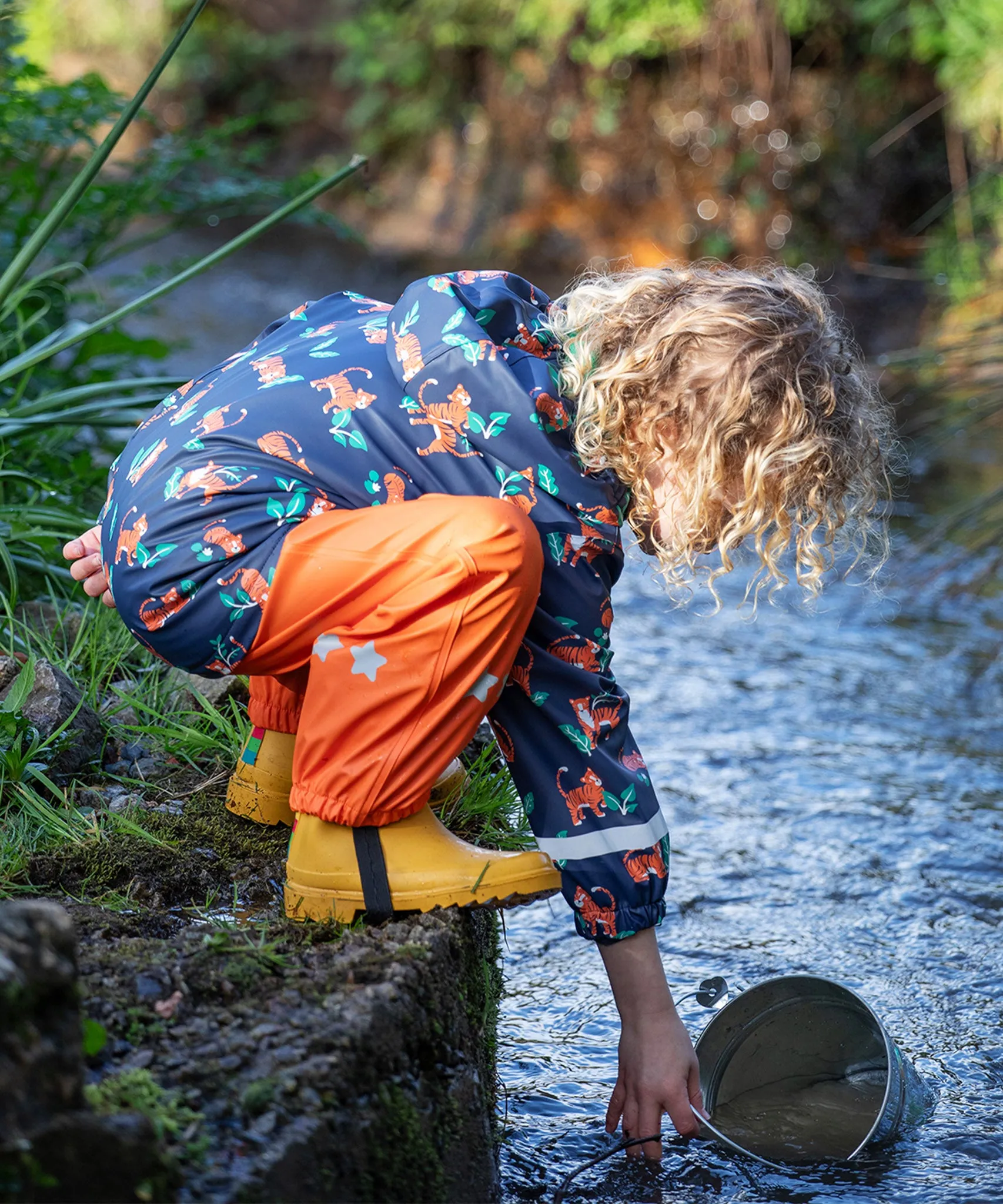 Frugi Puddle Buster Coat - Tiger Time