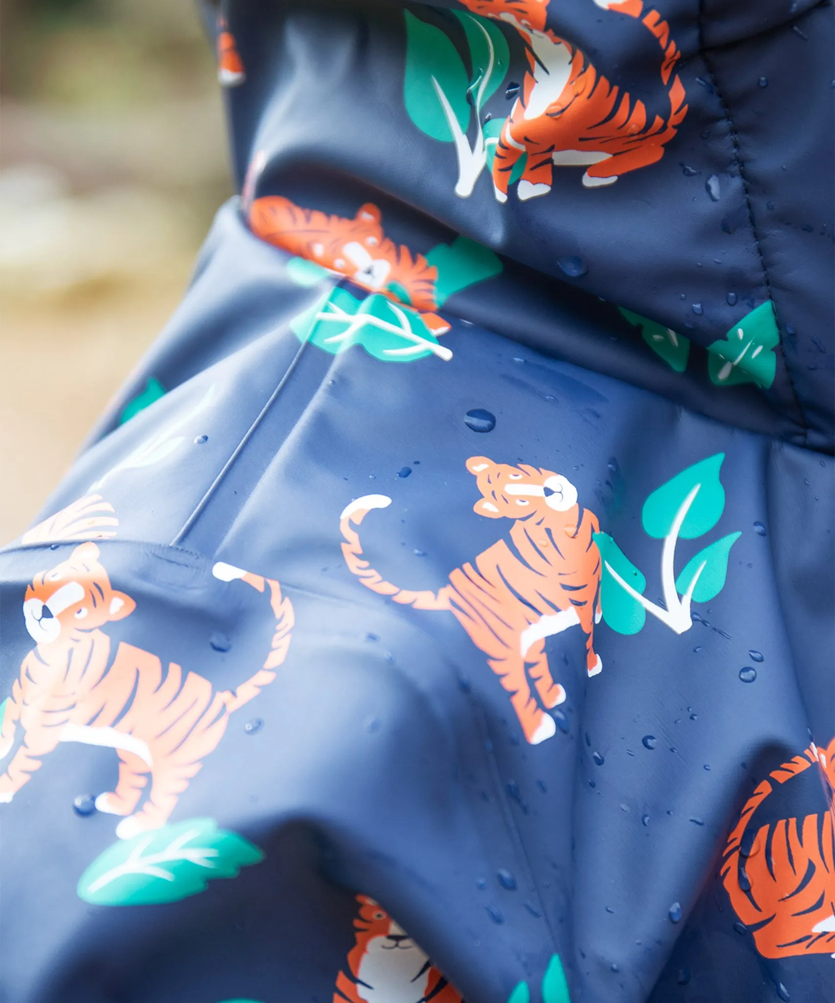 Frugi Puddle Buster Coat - Tiger Time