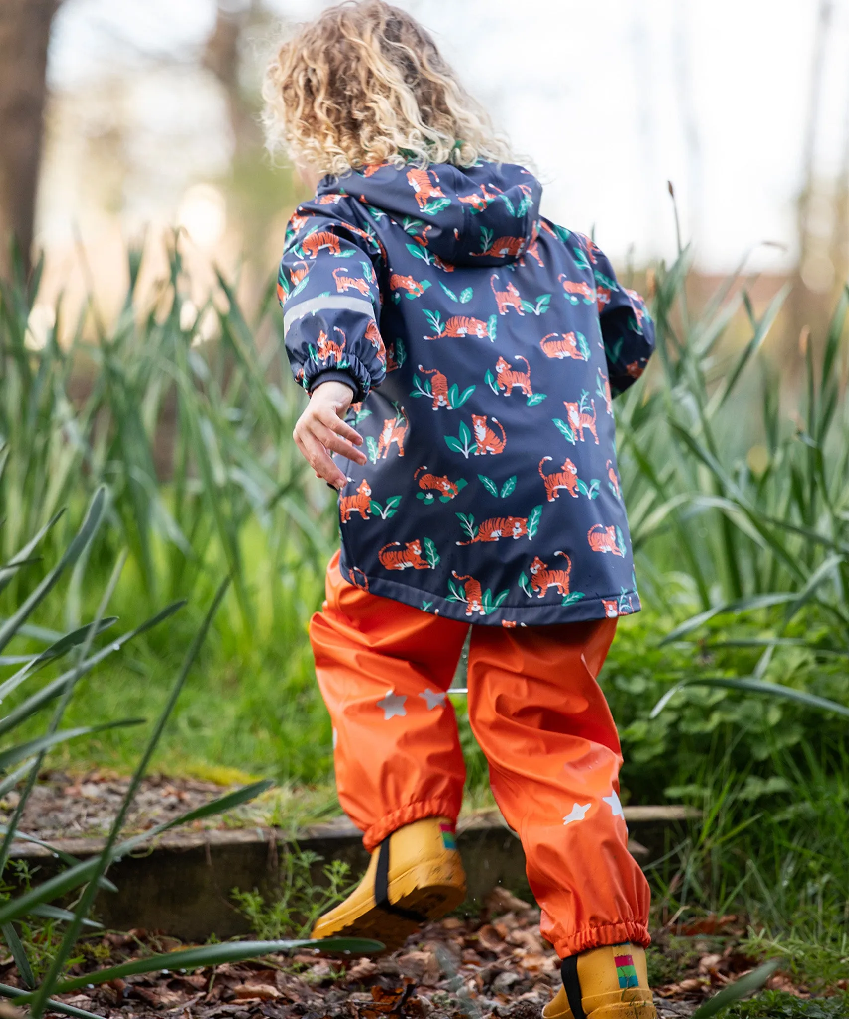 Frugi Puddle Buster Coat - Tiger Time