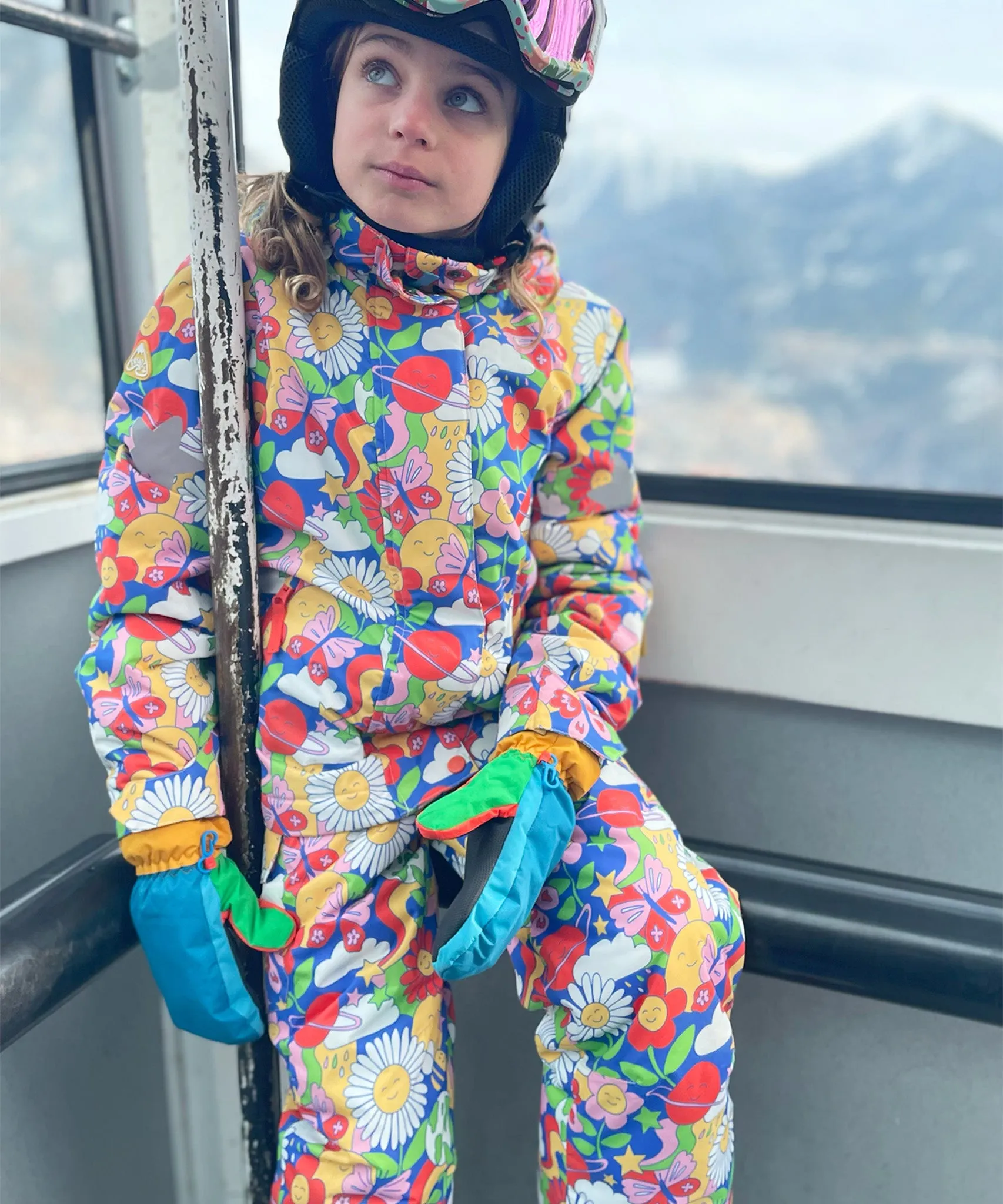 Frugi Snow & Ski Salopettes - Retro Happy