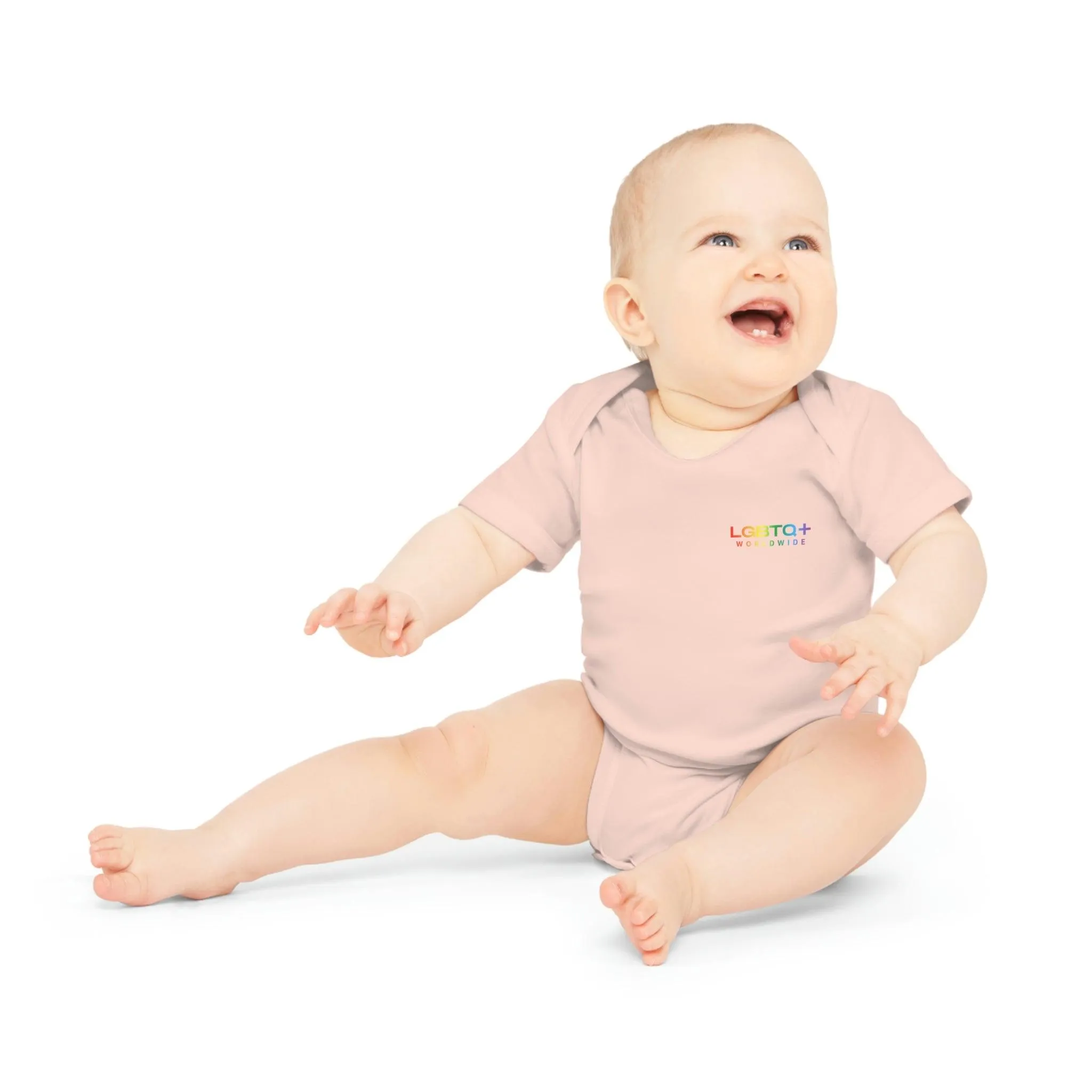 ,,FUNNY ROBOT" Baby Organic Short Sleeve Bodysuit