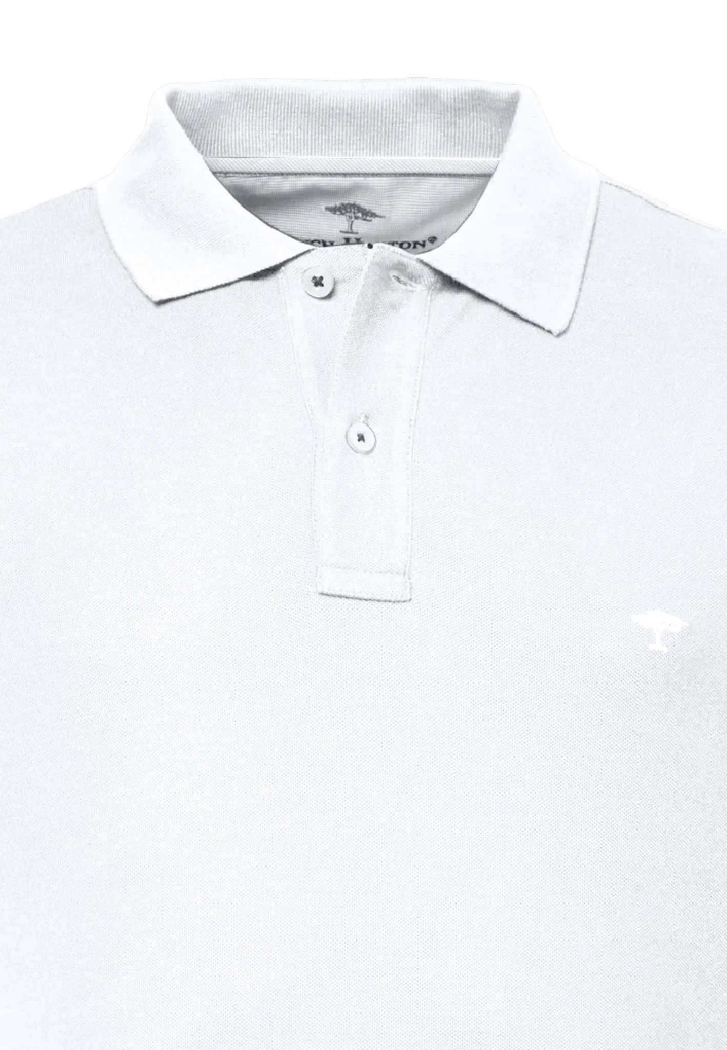 FYNCH HATTON Pique Polo Shirt - Men's Supima Cotton – White