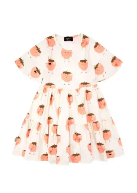 Girls Dress | Strawberry Print | Hebe