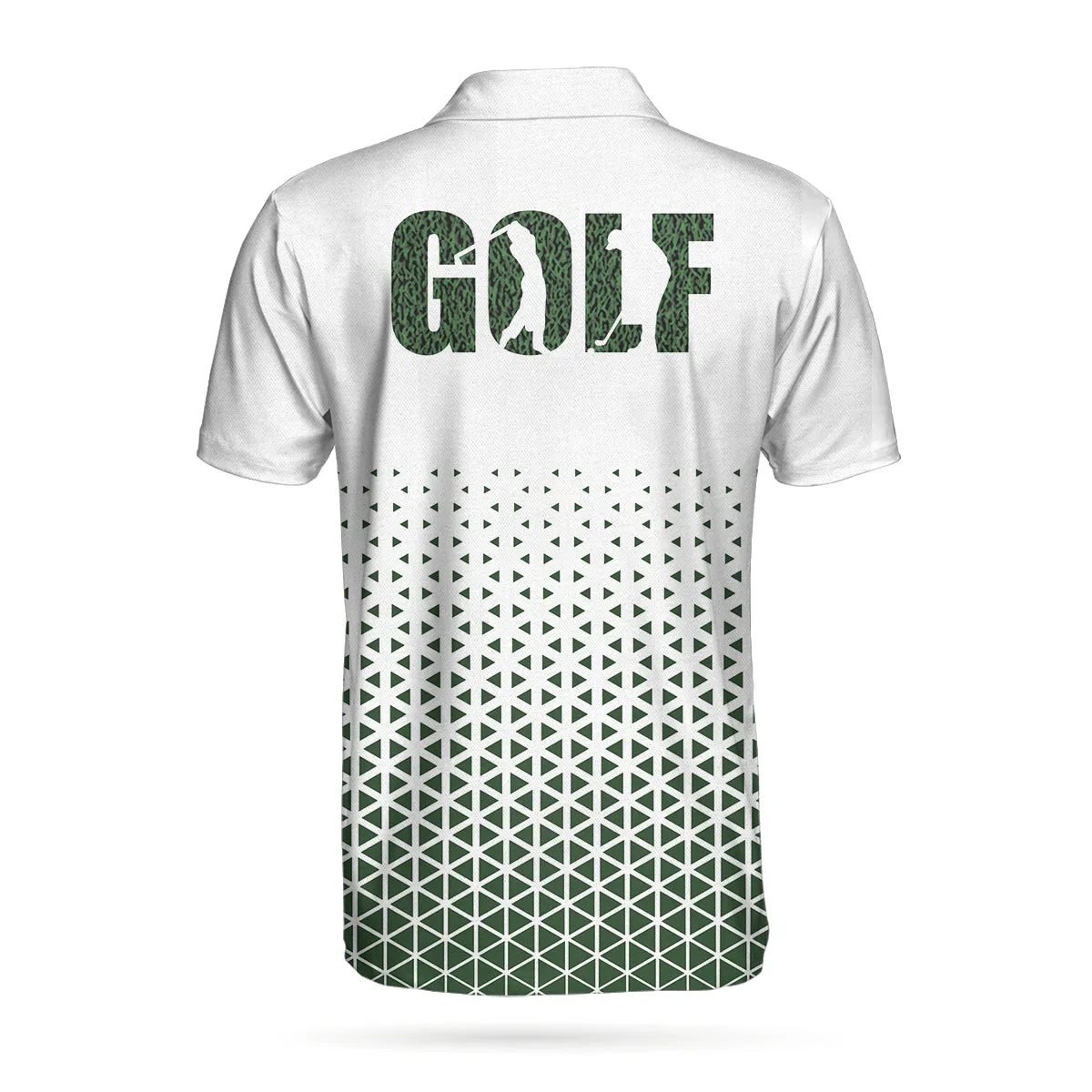 Golf Texture Aluminium Short Sleeve Polo Shirt, Triangle Geometric Polo Shirt, Best Golf Shirt For Men Coolspod